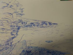 Sketches of Southerndown Beach by Francine Davies Art