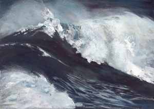 Wave Painting by Francine Davies Art