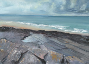 Francine Davies Art: Jurassic plates at Ogmore by Sea, South Wales